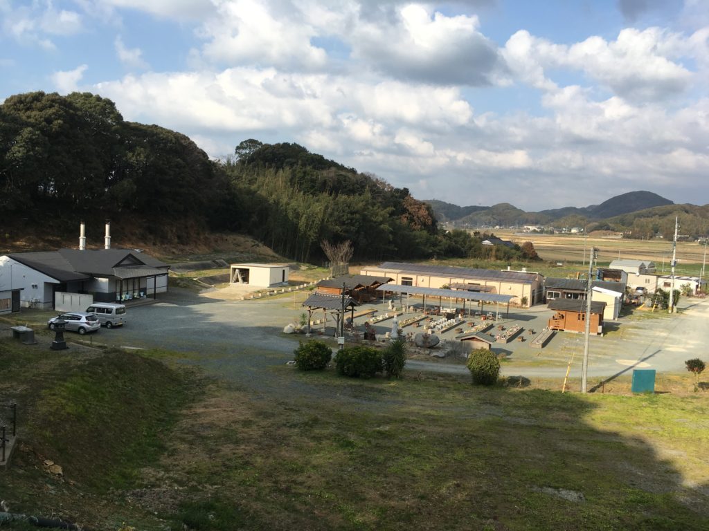 ペット霊園　動愛園を高台から撮影した写真です