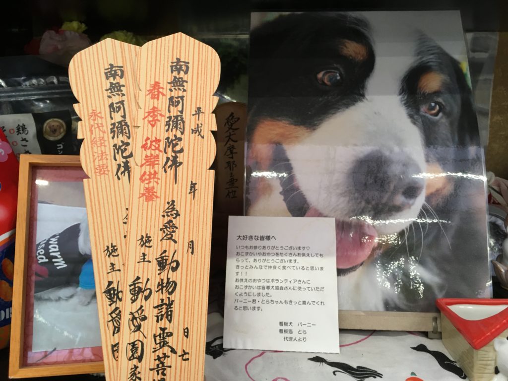 動愛園の卒塔婆